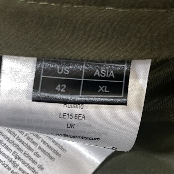 Schöffel Pants Mens XL 42 Green Gore Tex Waterproof Outdoor Adjustable Cuffs - Picture 7 of 16